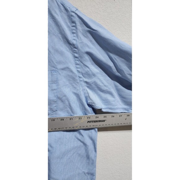 J CREW MEN'S XLARGE SKY BLUE/WHITE  LONG SLEEVE SHIRT 100% COTTON - Picture 9 of 14